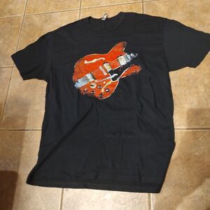 Joe Bonamassa Guitar Graphic T-Shirt 1972 Gibson Black Men's Sz XL Short Sleeve